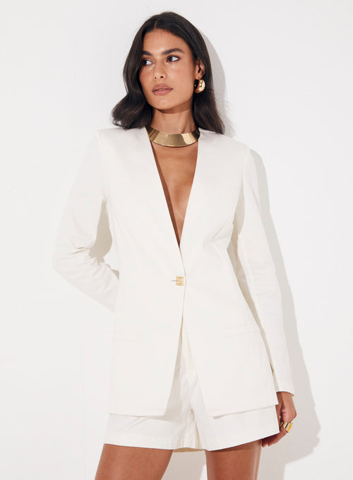 BLAZER OFF WHITE SOMMER